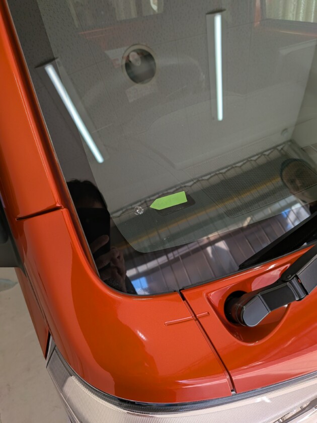 ハイゼットトラック1.7cmのひび割れ