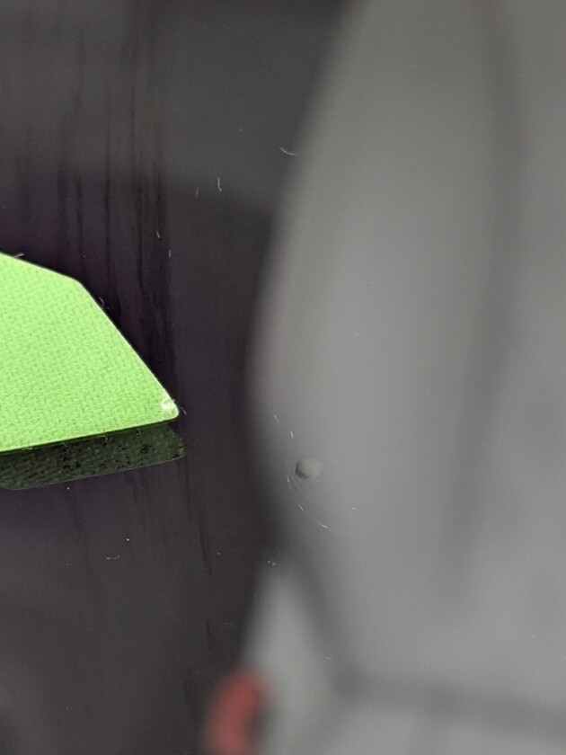 E200ウインドリペア1.2cmのひび割れ