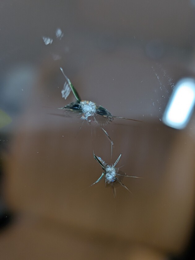 パオ2つのひび割れ