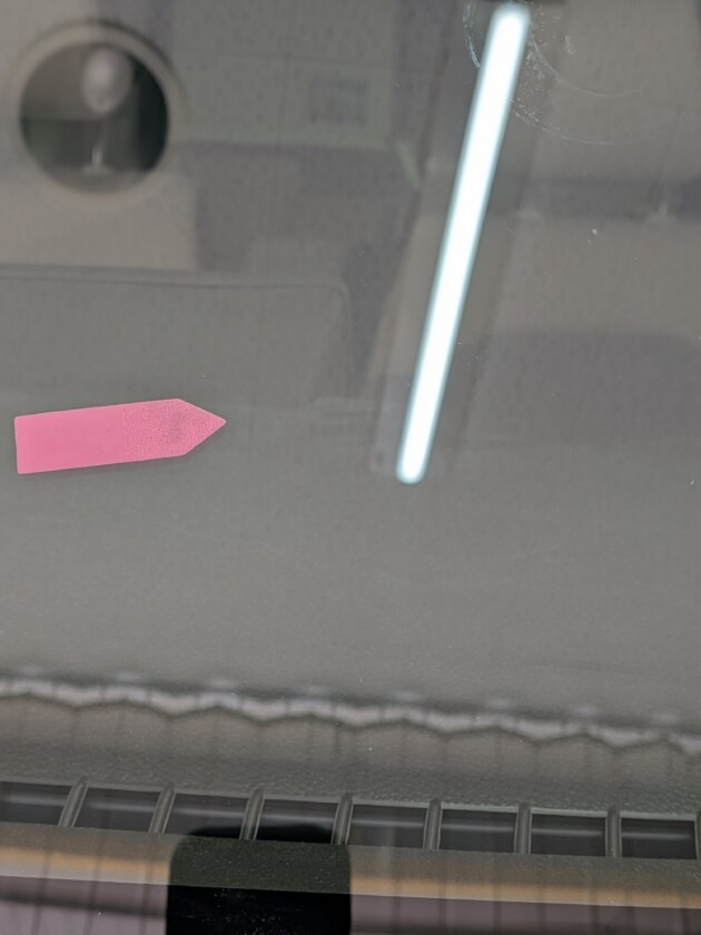 Nボックス2.2cmのひび割れ