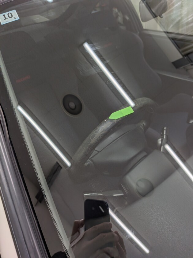 インテグラタイプR1cmのひび割れ