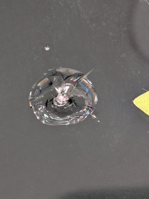 ハイエース1.3cmのひび割れ