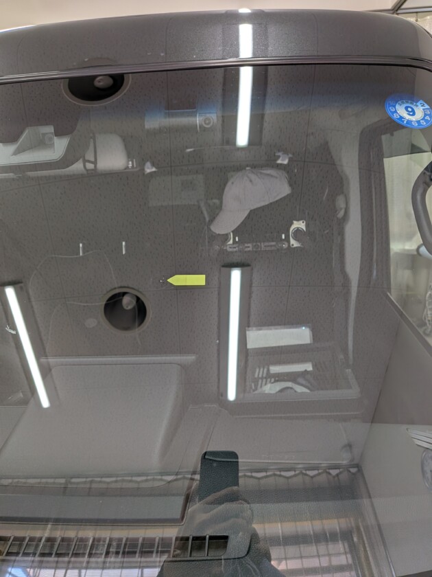 ハイゼット1.3cmのひび割れ