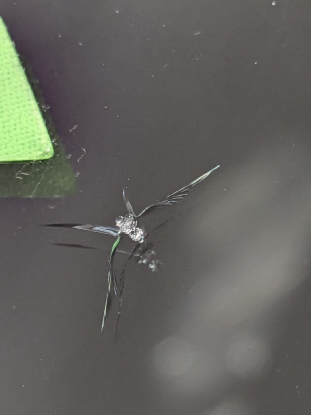 サクシード1.3cmのひび割れ