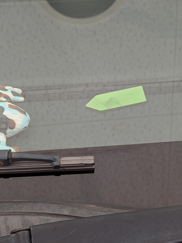 ハイエース1.3cmのひび割れ