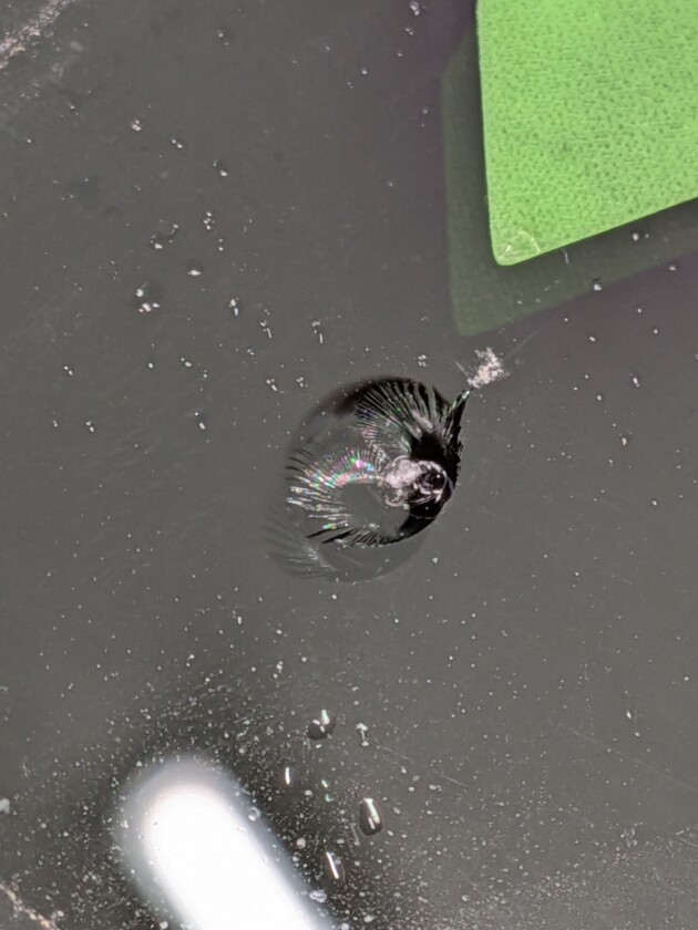 フィット1.8cmのひび割れ