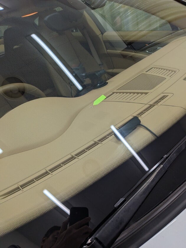 パナメーラ1cmと1.3cmのひび割れ