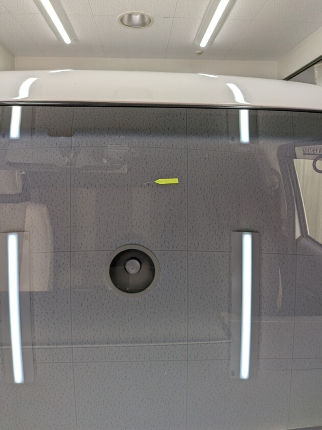 ハイエース2.5cmのひび割れ