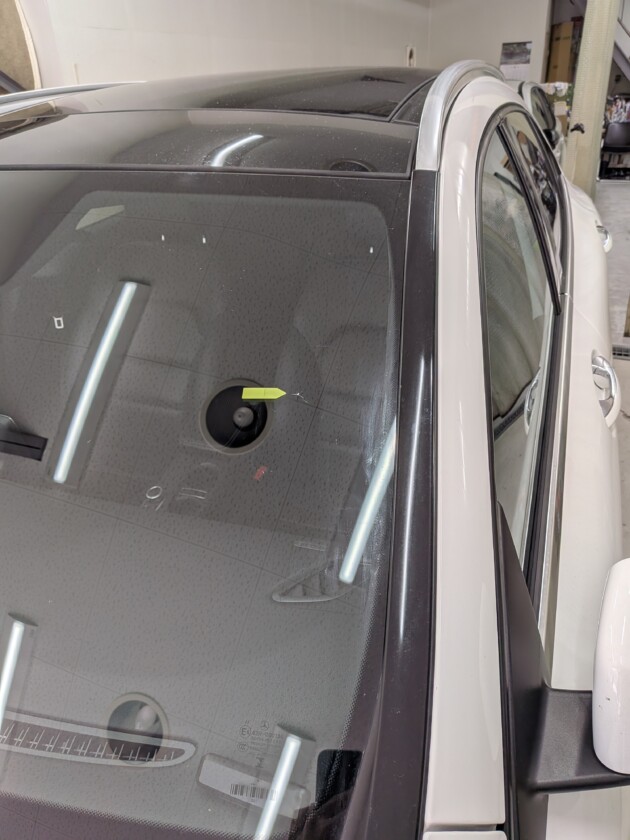 GLA2.5cmのひび割れ