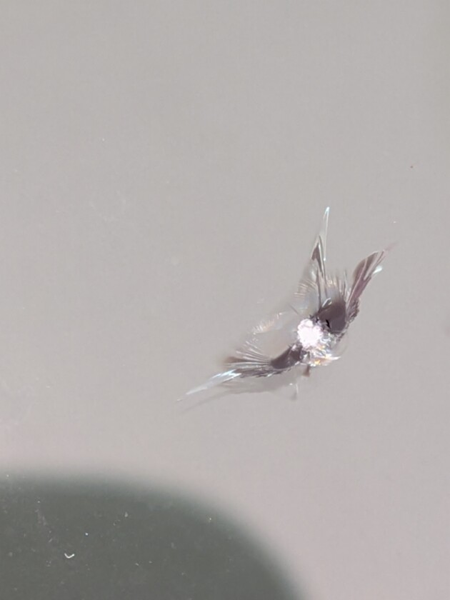 フリード直径1.1cmのひび割れ
