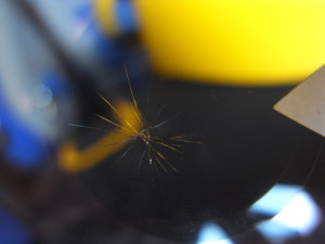 フォルクスワーゲンルポフロントガラスの傷修理