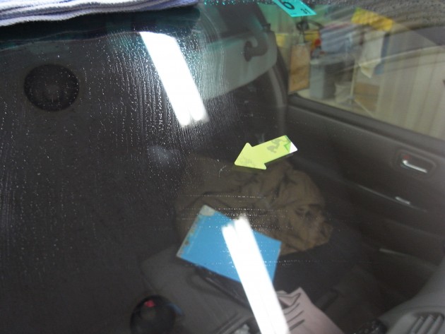 フロント ガラス 飛び石