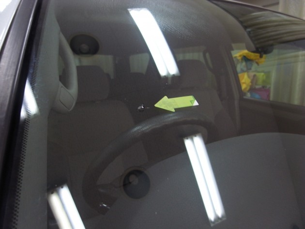 フロントガラス 飛び石