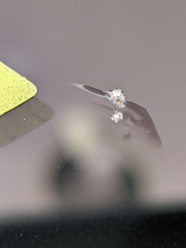 バンディット1cmのひび割れ