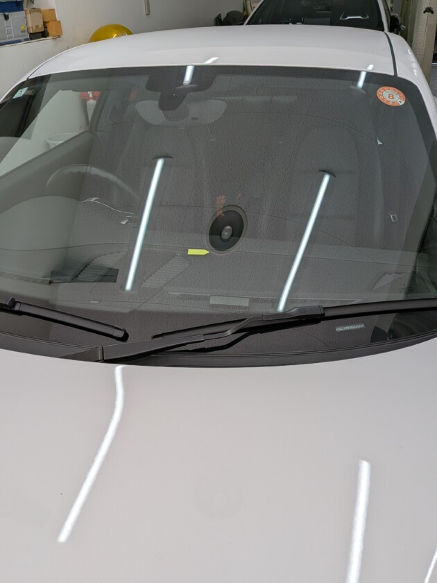 ポルシェ911ウインドリペア1.6cmのひび割れ