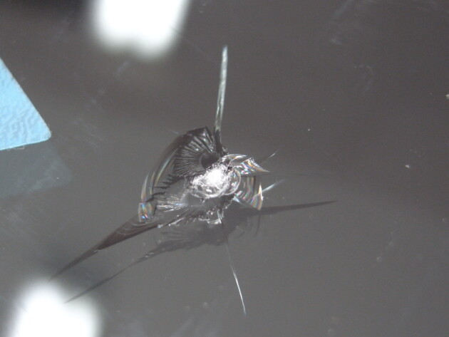 マークⅡブリット　フロントガラス　飛び石