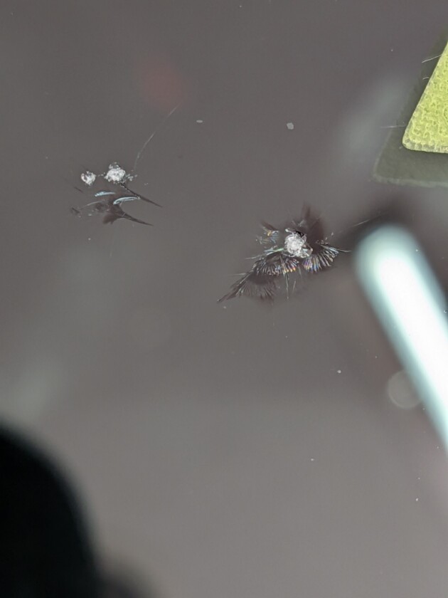 シビック2.5cmのひび割れ