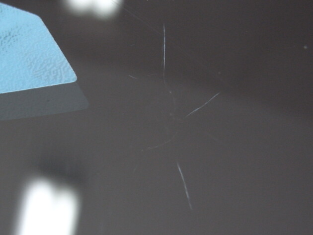 マークⅡブリット　フロントガラス　飛び石