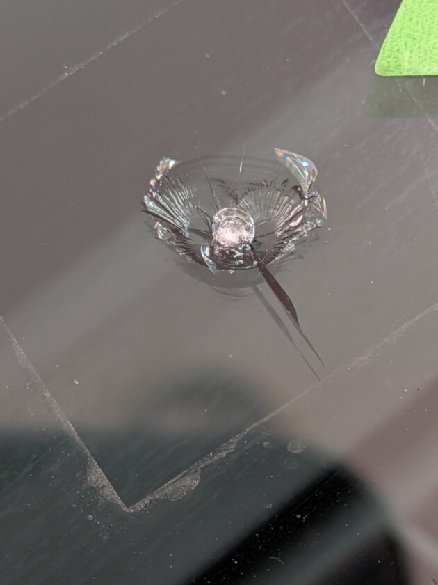 フィールダー1.5cmのひび割れ